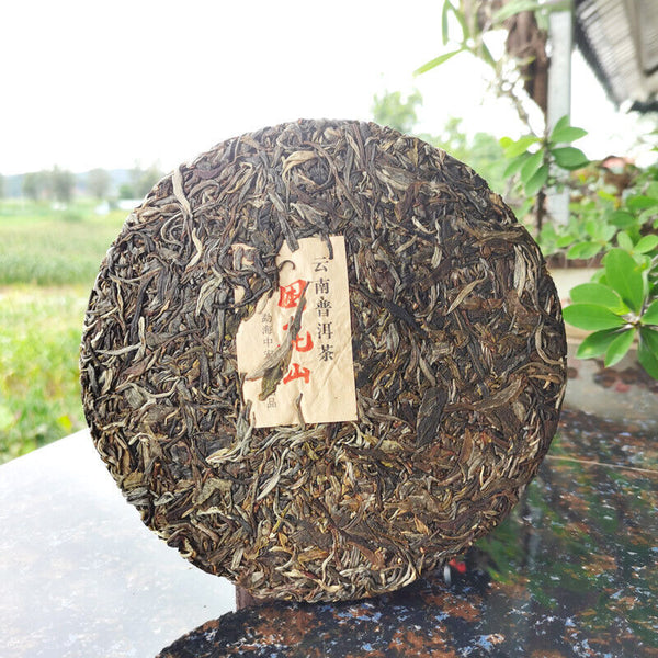 Sleeping Deer Mountain Ancient Tea First Spring Pu'er RawLeaf Tea Cake 12.6oz