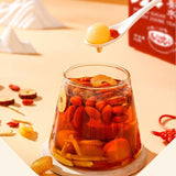 longan wolfberry rose qi and blood send girlfriend Brown sugar ginger jujube tea