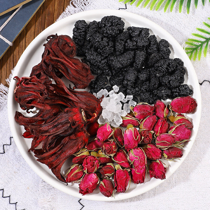 Rose mulberry blended tea bag beauty slimming tea whitening tea help for sleep Main image