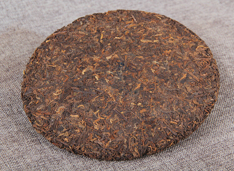 Yunnan Pu'er Ripe Tea Cake 普洱黑茶 传世佳茗 经典普洱熟茶饼357g 勐海古树纯料