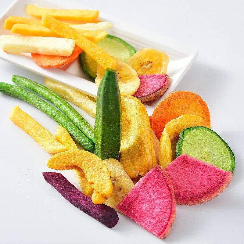 Mixed Fruits and Vegetables Crispy Slices Dried Vegetables Dried Fruits Snacks