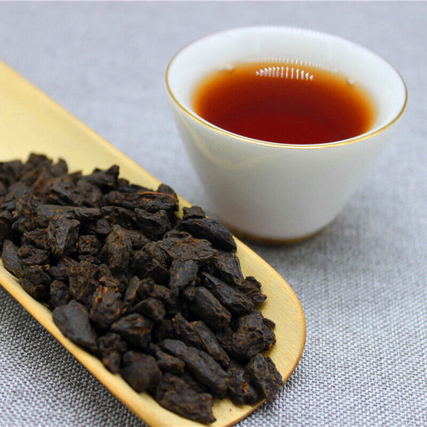 Yunnan Pu'er Tea 500g Cloth Bag Tea Fossil Menghai Ripe Tea Pu'er