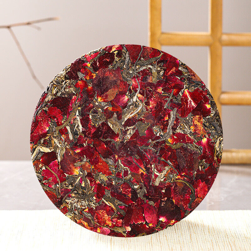 Puerh Raw Tea Ink Red Rose Flower Tea 357g Pu-erh Tea Cake Pu'er Tea