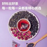 Black Goji Mulberry Rose Herbal Tea Blend Women's Wellness Vitality Booster