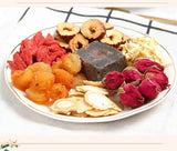 150g Herbal Tea with Ginseng Rose Ginger Longan Red Dates Brown Sugar
