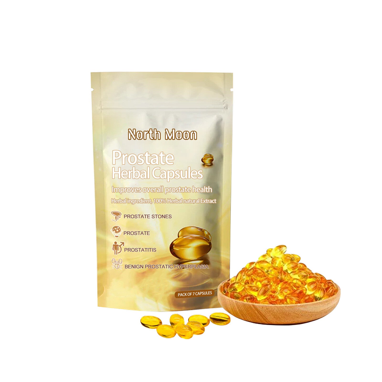 Premium Prostate Herbal Capsules - Relieve Men's Discomfort and Nourish Kidney Main image
