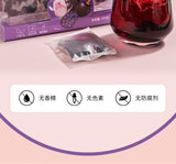 Black Goji Berry Mulberry Rose Herbal Tea Bags Anthocyanin Rich Health Drink