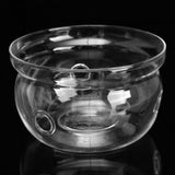Heat-Resisting Teapot Warmer Base Glass Round Insulation Tealight Teapot Holder
