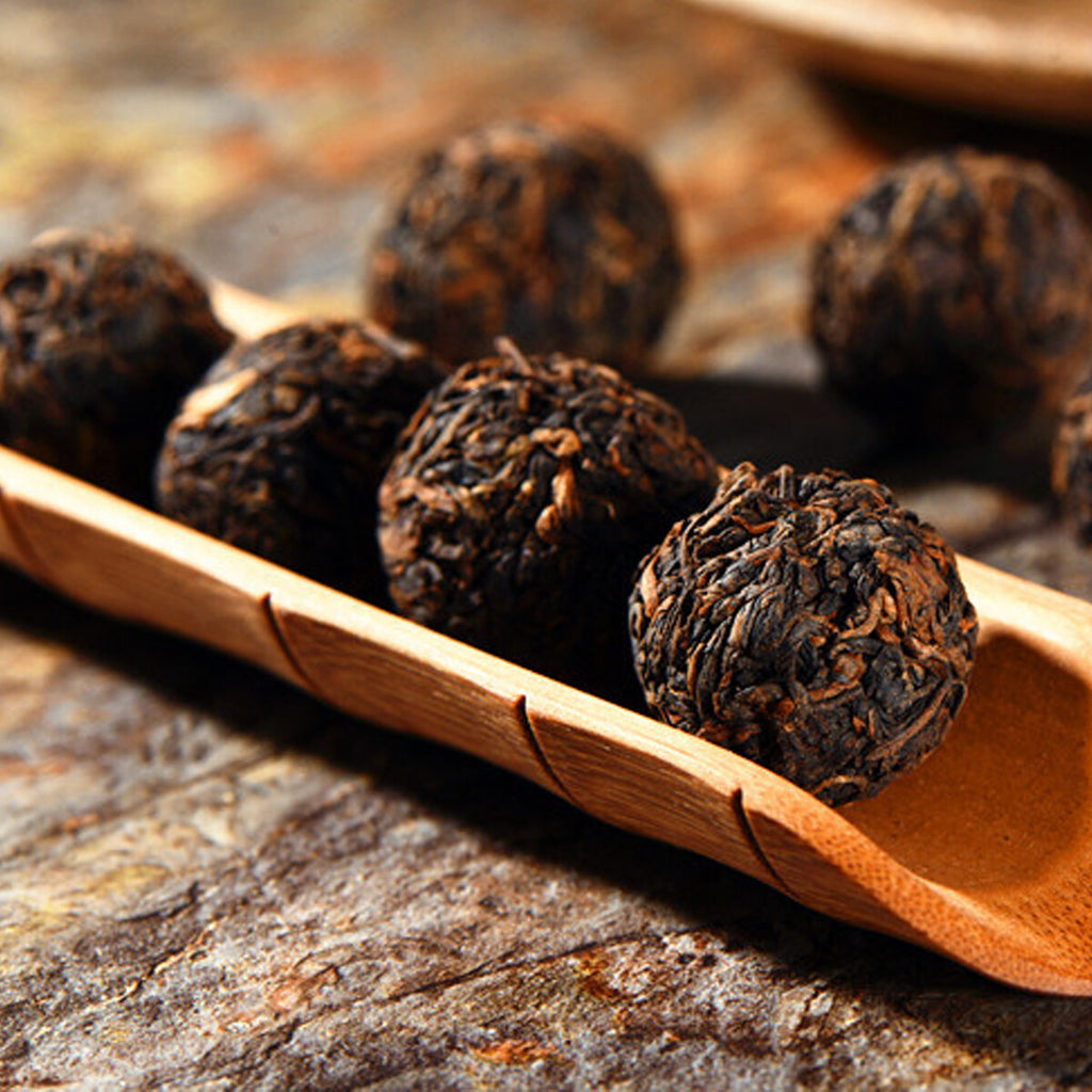 Yunnan Mini Puerh Tuo Cha 100g Premium Cooked Dragon Ball Black