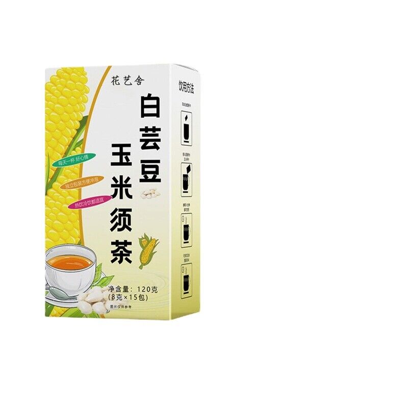 White kidney bean and corn beard tea stay up late tea tea bag infusion tea 60g Secondary image