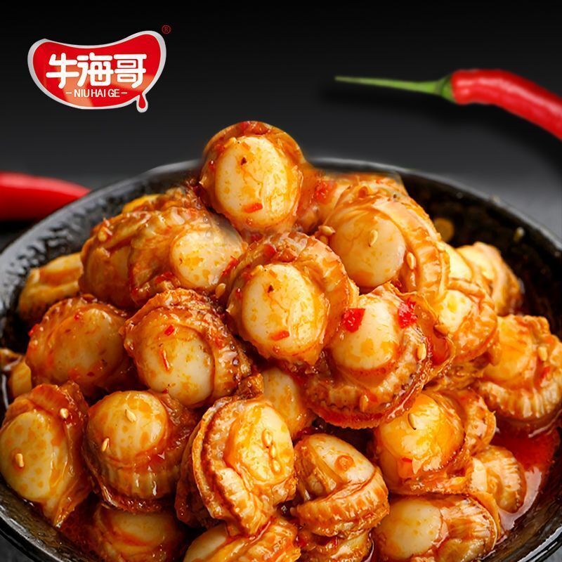 Instant würzige Jakobsmuscheln mit Knoblauch und Meeresfrüchten - Vakuum -