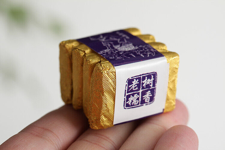 500g Yunnan Pu-erh Ripe Tea Glutinous Aromatic Mini Square Brick Tea Thin Slices