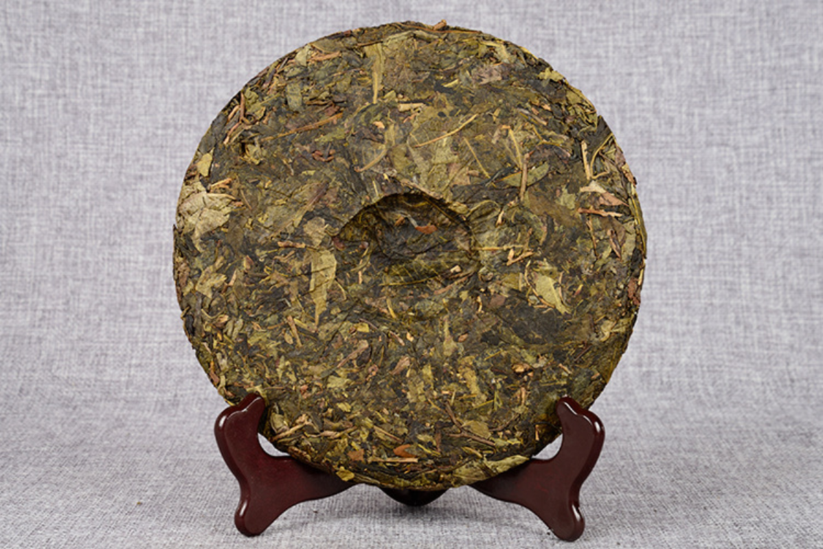 357g Puerh Tea Hundred Year Old Tree Raw Tea Cake Golden Leaf Puerh Tea Cake