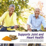 Turmeric Curcumin with Ginger - 95% Curcuminoids 2600mg Max potency w BioPerine
