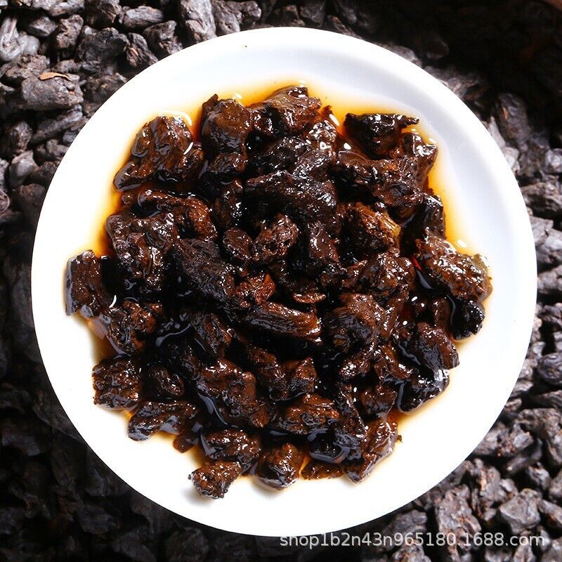 Fossil Glutinous Tea Fossil 500g Sweet and Glutinous Smooth Menghai Ripe Tea