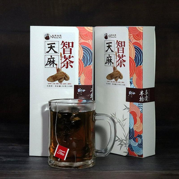 Brain Boost Nuts Eucommia Jujube Pueraria Polygonatum Flower Tianma Wisdom Tea
