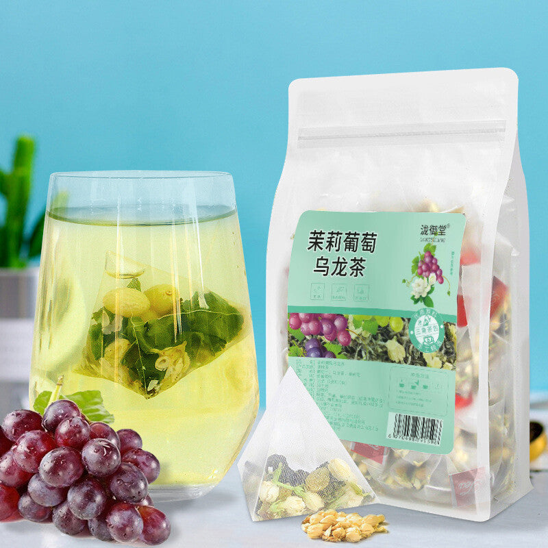 Cold Brew Triangle Bags Fruity Floral Herbal Blend Jasmine Grape Oolong Tea Secondary image