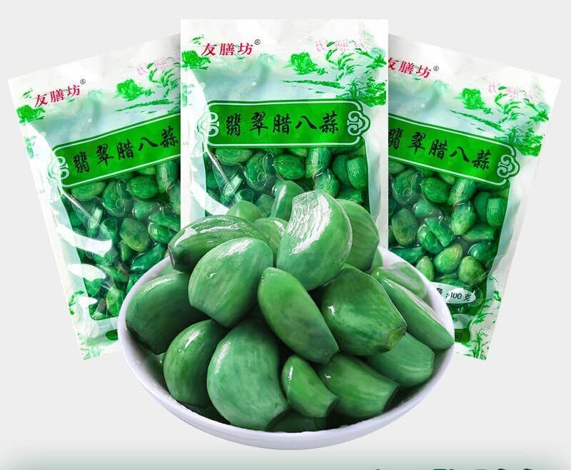 Laba Garlic Jade Garlic Fresh Green Garlic Pickled with Vinegar Shandong Special