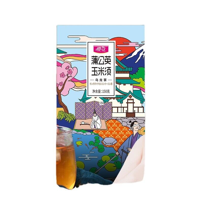 Cherry Blossom Dandelion Cornhusk Chrysanthemum Tea Herbal Tea Bags 150g/5.29oz