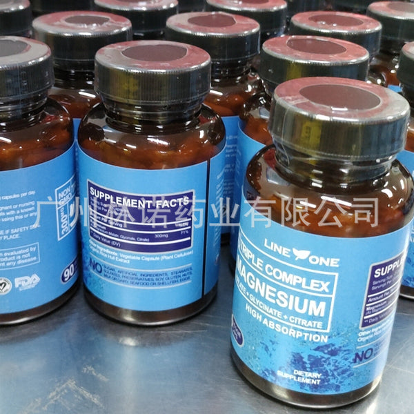 Magnesium Complex 300mg ,MALATE+GLYCINATE+CITRATE  ,90 caps