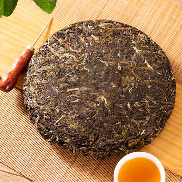 Yunnan Puerh Tea Puerh Raw Tea Baotang Laozhai Puerh Tea Cake 357g/12.59oz