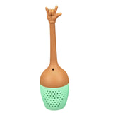 Funny Hand Gestures Silicone LooseLeaf Spice Tea Infuser Tea Strainer Diffuser