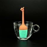 Funny Hand Gestures Silicone LooseLeaf Spice Tea Infuser Tea Strainer Diffuser