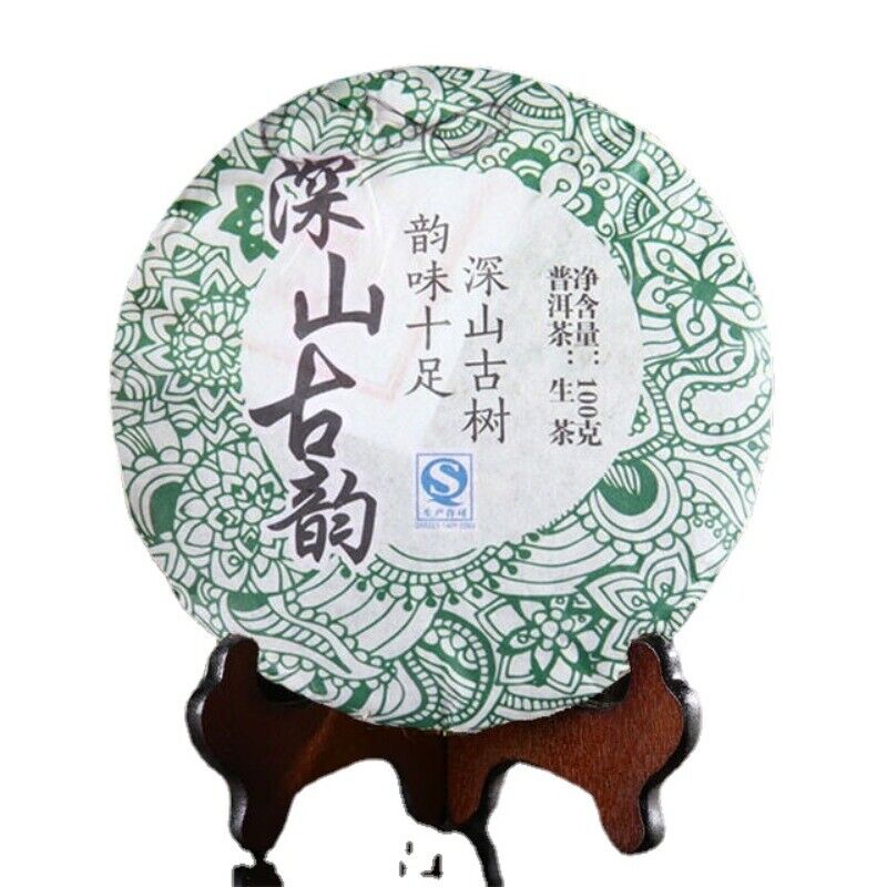 100g cha Pu er Tea Cake Pu'er Tea Health Care Yunnan Green Tea Sheng Pu-erh Tea Main image