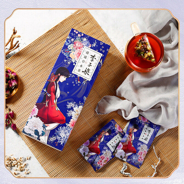 Xiaoyao Herbal Camellia Tea Chixiaodou Barley Rose Tea 9g*10 Chrysanthemum Tea
