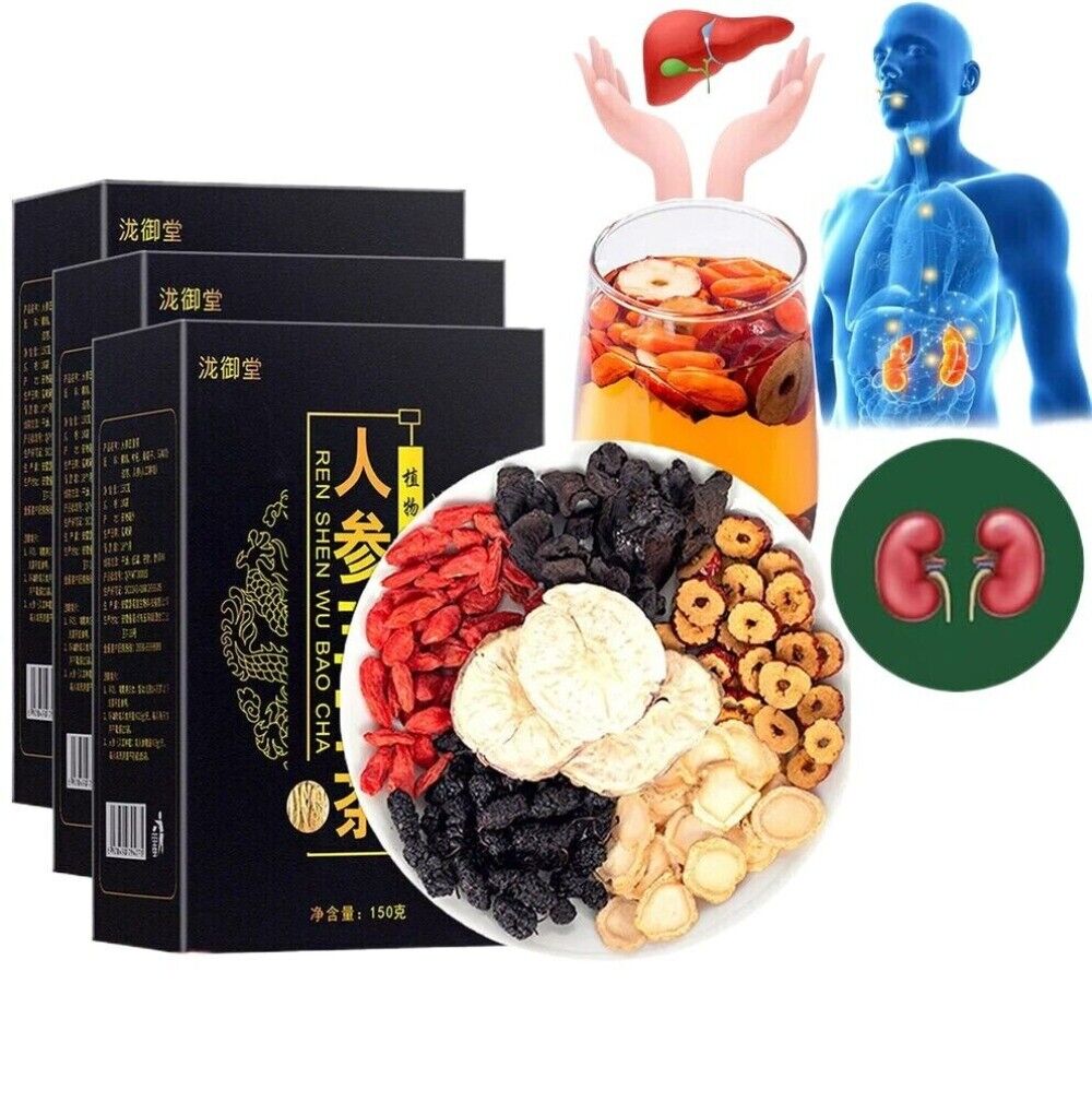 2025 Kidney Tea Ginseng Six Treasure Chinese Herbal