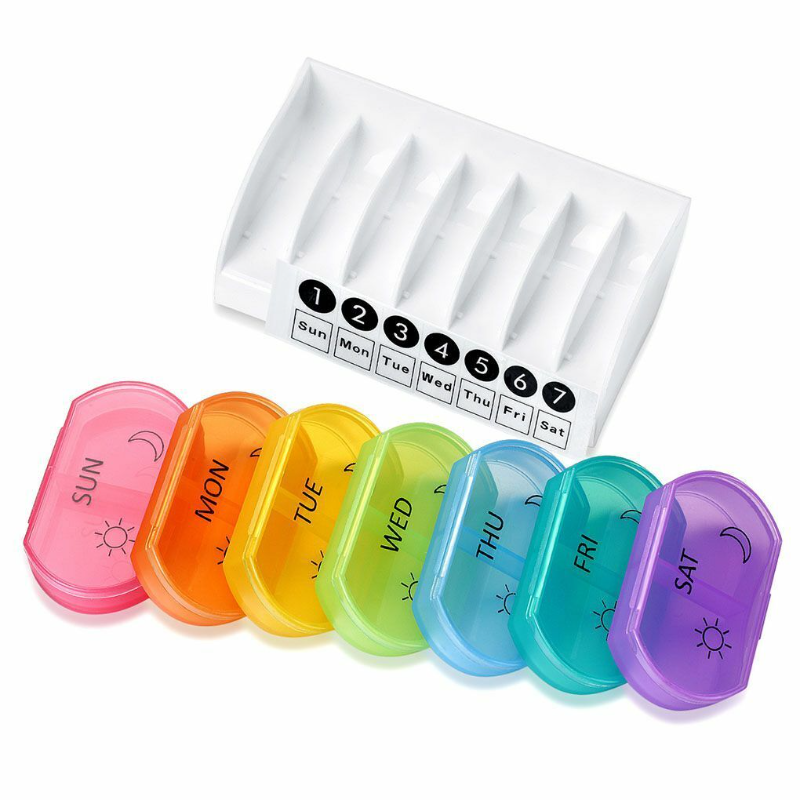 7 Days Top Pill Holder Storage Organizer Plastic Holder Handy Travel Pill Case Main image