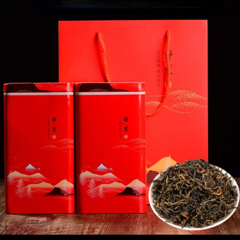 Yunnan Golden Buds Loose Leaf Iron Canned Black Tea Dian Hong Tea 250g  Gift Tea