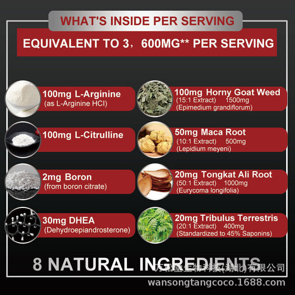 Man Power Energy Gummies männlich Maca vegan Ginseng Gummibärchen