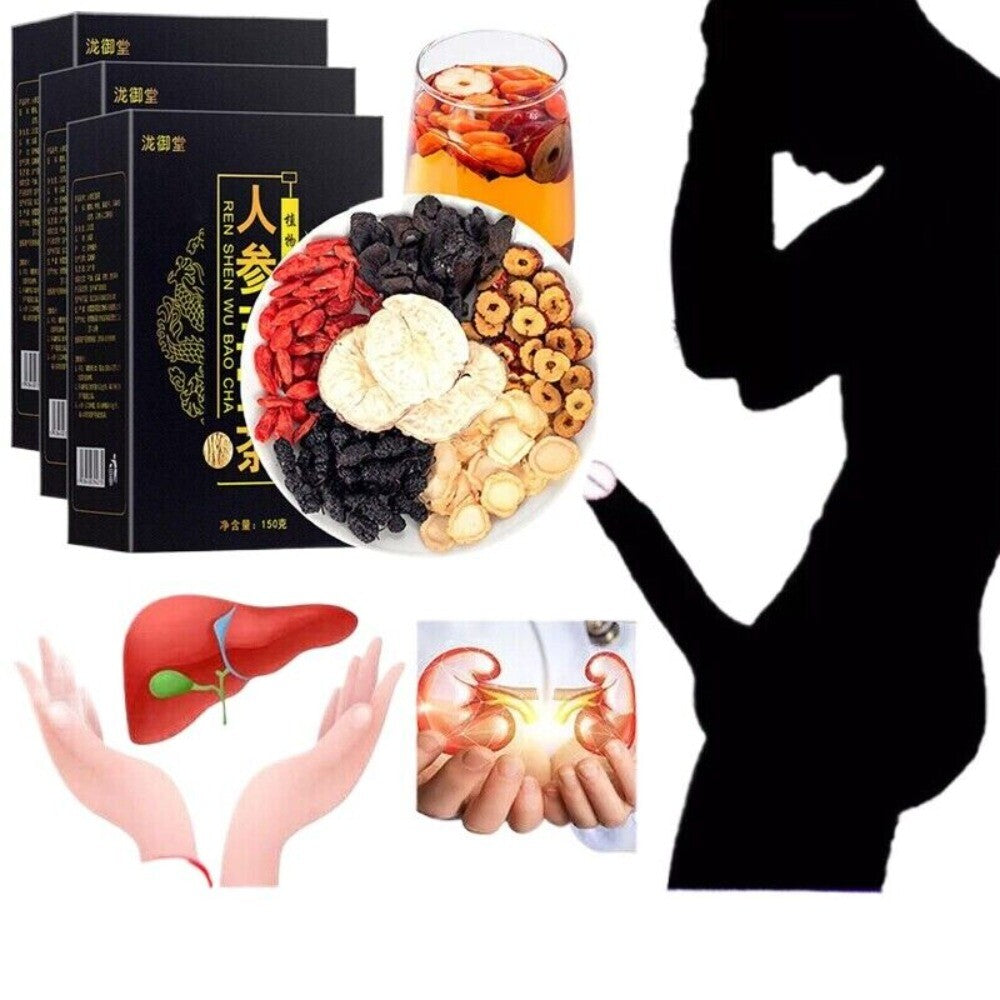 Ginseng Six Treasure Herbal Tea 2025 Traditional Chinese Kidney Support Blend Secondary image