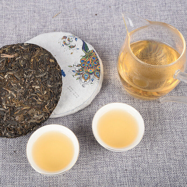 200g Yunnan Tea Pu'er Raw Tea Cake 薄荷塘茶饼