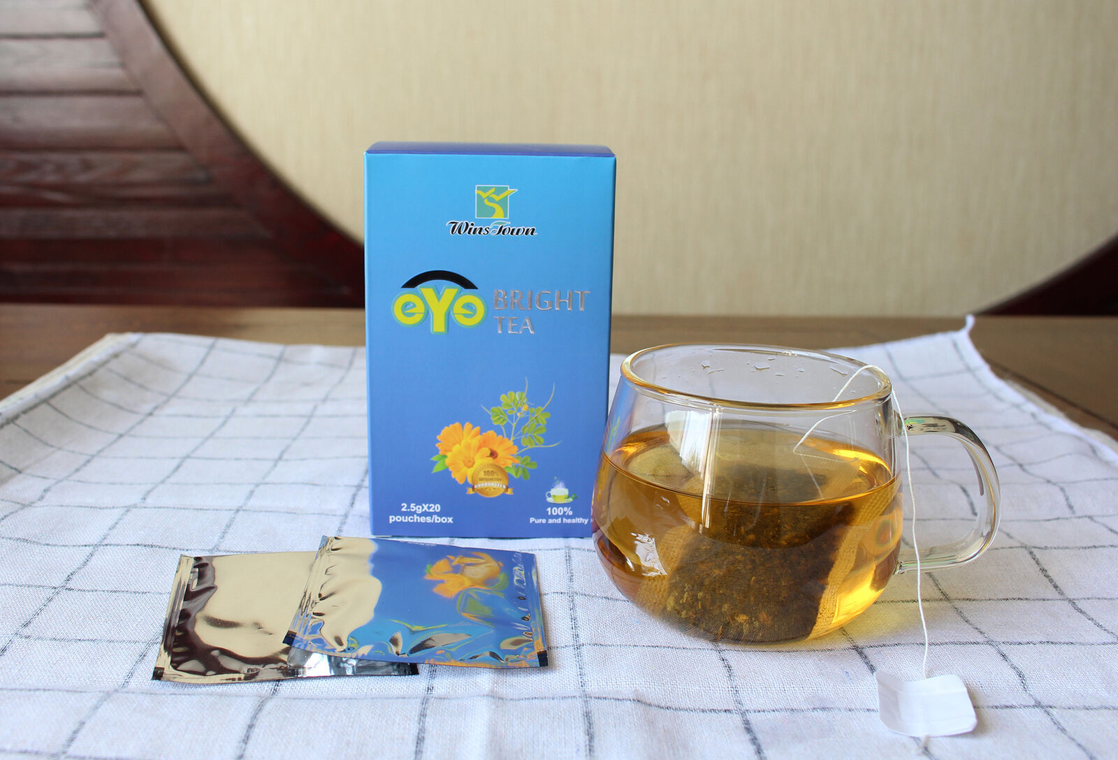 Eye Bright Tea Teabags 100% Herbal Tea Bag 50g 2.5*20 Pouches/box