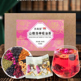 Hawthorn Roselle Mulberry Rose Herbal Tea Natural Blend Antioxidant Floral