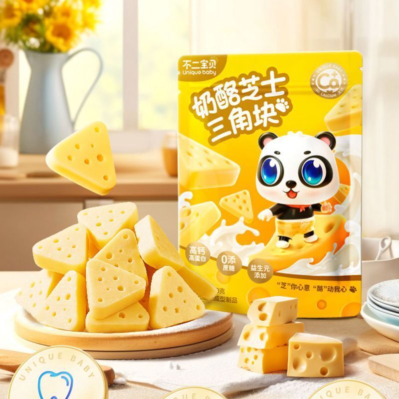 80g*5 Bags High Calcium Cheese Cubes No Sugar Added Kids Snack Probiotics Main image