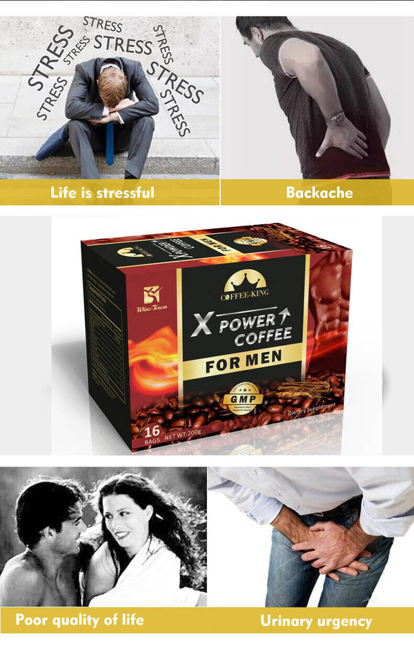 Man X-power Kaffee Custom Maca Bio Kräuter Instant Black Coffee 200g