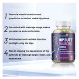 Hip Butt Enhancement Gummies 60 Caps Natural Booty Growth Supplement