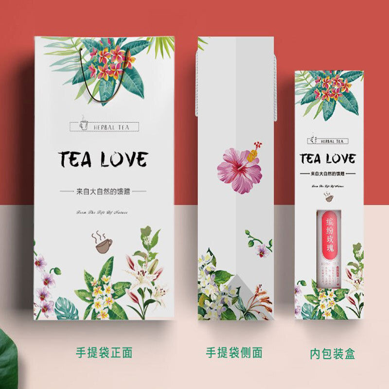 150G Rose tea, osmanthus box, flower fruit tea, gift box, flower tea
