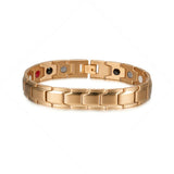 Classic Titanium Steel Anti-snoring Wrist Watch Men Magnetic Therapy Bracelet