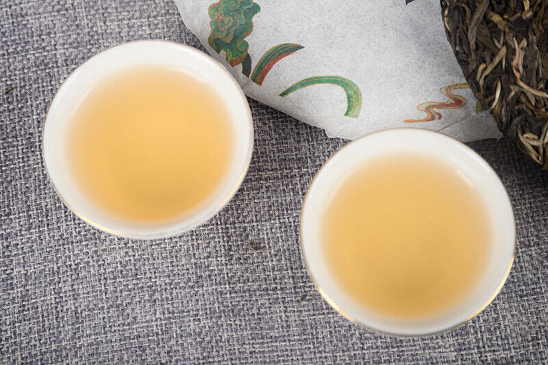 357g/cake Mint Pond Fresh Tea Cake Yiwu Mint Pond Spring Yunnan Fresh Cake Tea