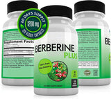 Berberine Plus 1200mg Per Serving - 120 Veggie Capsules Royal Jelly, Supports