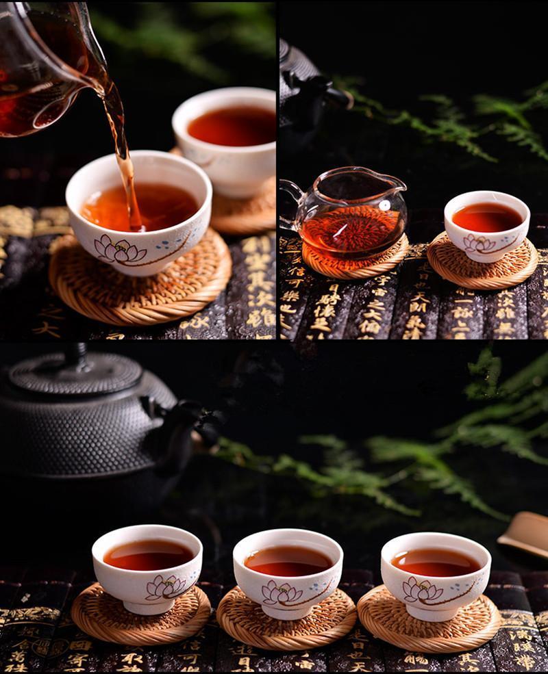 357g Yunnan Pu-erh Tea Pu'er Ripe Tea Menghai Springl Cooked Shu Seven Cake Tea