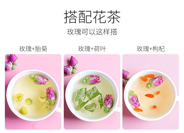 2pcs Freeze-dried Rose Tea Dried Rose Natural Flower Tea