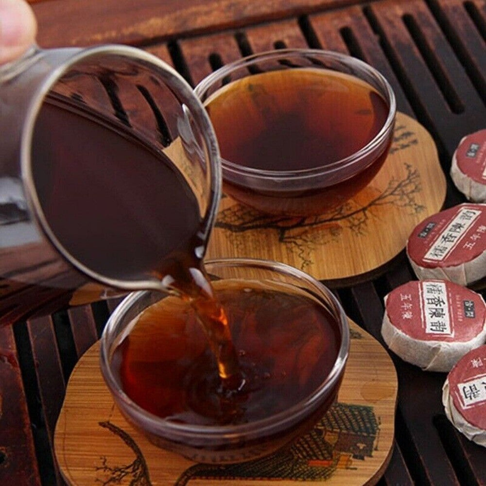 Ripe Pu-erh Tuo Tea 100g Glutinous Rice Scented Fermented Dark Tea Rich Flavor