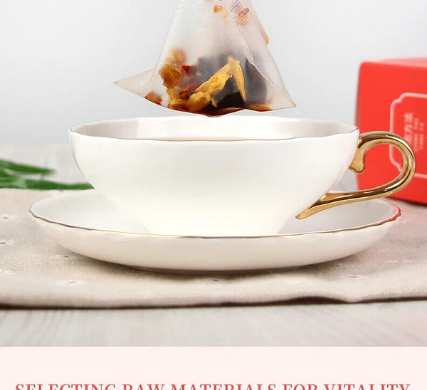Black Sugar Red Date Ginger Silk Tea Healthy Herb Tea Bag 240g/20 Bags