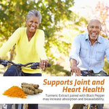 Turmeric Curcumin with Ginger - 95% Curcuminoids 2600mg Max potency w BioPerine