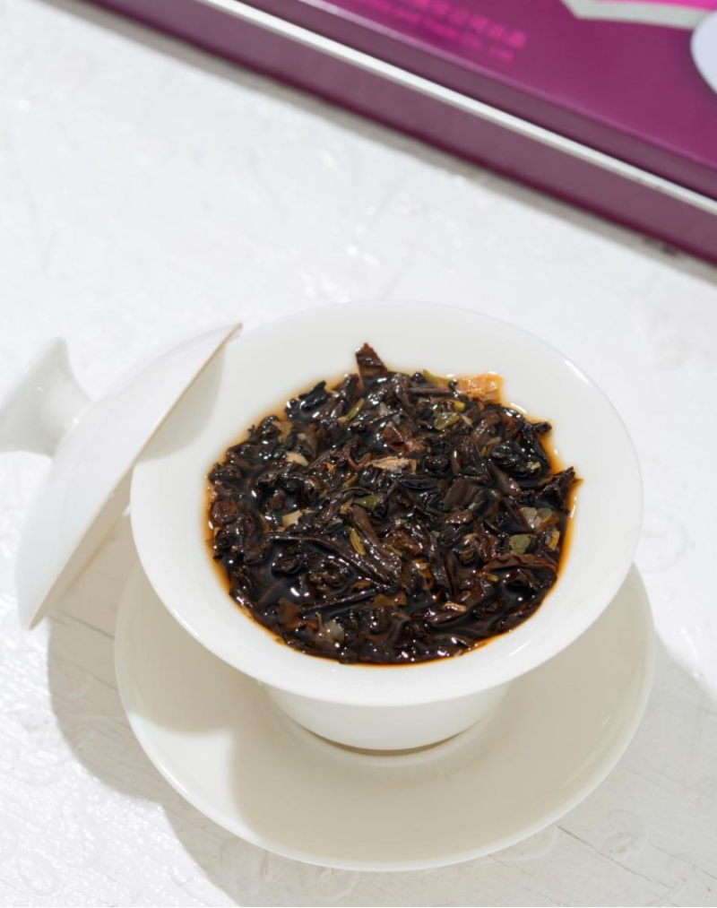 Rose Puerh Tea Iron Box Yunnan Seven Zi Cake Ripe Tea 200g/7.05oz